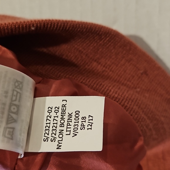 Gap Pink Nylon Bomber Jacket Pink Size S - Picture 8 of 12